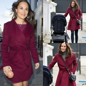 Banana Republic Wool Coat with Belt size M Pippa Middleton
